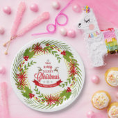 Kerstmis met Mistletoe papieren borden Papieren Bordje (Feest)