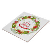 Kerstmis met Mistletoe Tegeltje (Zijkant)
