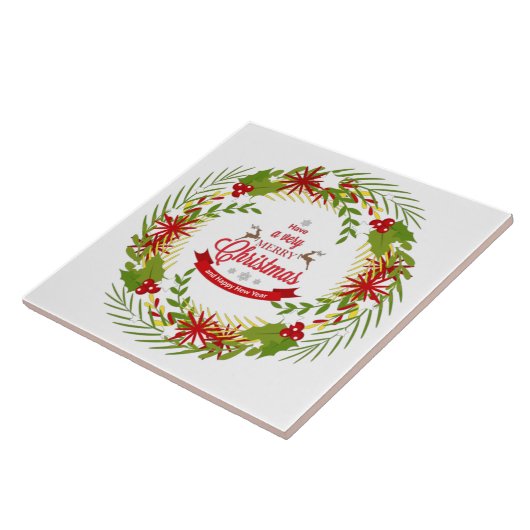 Kerstmis met Mistletoe Tegeltje (Zijkant)