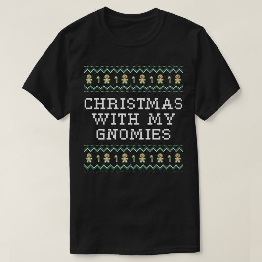 Kerstmis met m'n kerstvrienden t-shirt (Design voorkant)