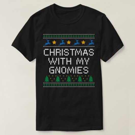 Kerstmis met m'n kerstvrienden t-shirt (Design voorkant)