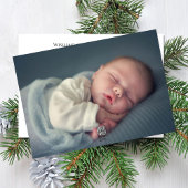 Kerstmis met moderne fotokalligrafie feestdagenkaart