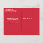 Kerstmis met moderne fotokalligrafie feestdagenkaart (Achterkant)