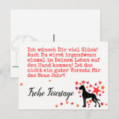 Kerstmis met nieuwjaarsoplossing briefkaart (Voorkant / Achterkant)
