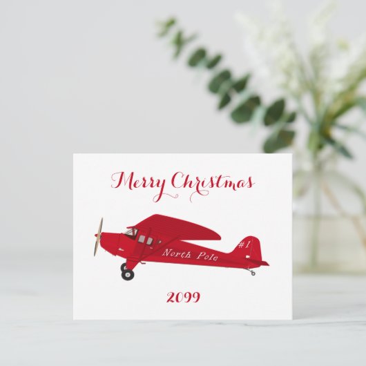 Kerstmis met Noordpool Briefkaart (Staand voorkant)