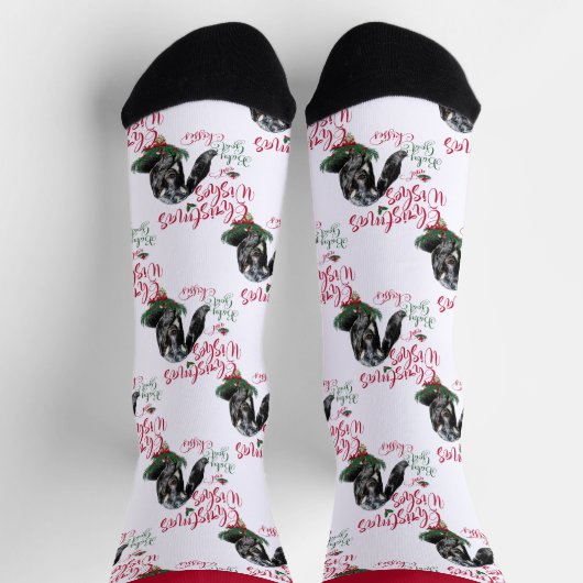 Kerstmis met Nubian Baby Goat Wishes Sokken (Top)