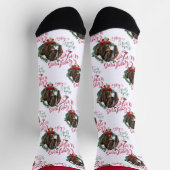 Kerstmis met Nubian Doeling Baby Goat Wishes Sokken (Top)