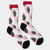 Kerstmis met Nubian Doeling Baby Goat Wishes Sokken (Rechts)