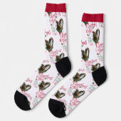 Kerstmis met Nubian Twins Baby Goat Wishes Sokken (Links)