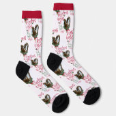 Kerstmis met Nubian Twins Baby Goat Wishes Sokken (Rechts)