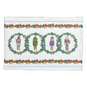 Kerstmis met Nutcrackers Speelgoed Soldier Kussensloop (Achterkant-Links)