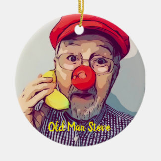Kerstmis met Old Man Steve Keramisch Ornament