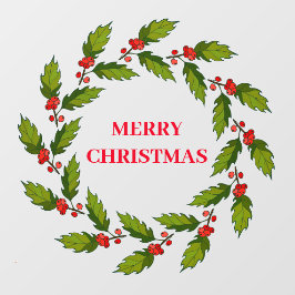 Kerstmis met ontwerpvenster raamsticker