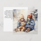 Kerstmis met oprechte liefde doordrenken feestdagenkaart (Voorkant / Achterkant)