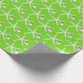 Kerstmis met Ornament en staarten, gevild Wr Cadeaupapier (Hoek)