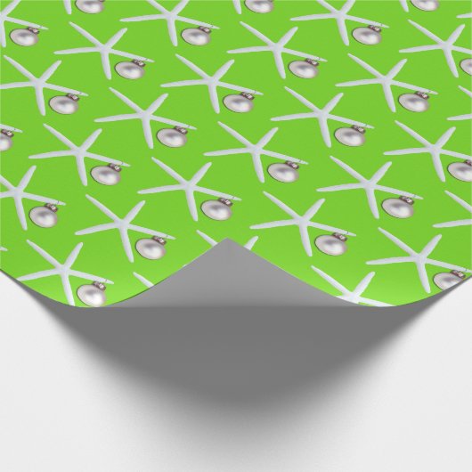 Kerstmis met Ornament en staarten, gevild Wr Cadeaupapier (Hoek)