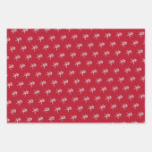 Kerstmis met Ornament en staarten Inpakpapier Vel (Voorkant 3)