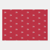 Kerstmis met Ornament en staarten Inpakpapier Vel (Voorkant 2)