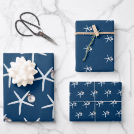 Kerstmis met Ornament en staarten Inpakpapier Vel