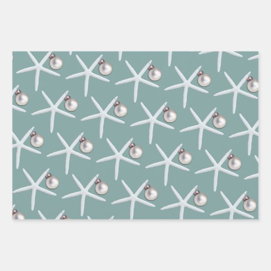 Kerstmis met Ornament en Starvis Inpakpapier Vel (Voorkant 2)