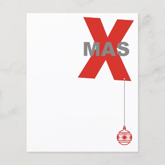 Kerstmis met Ornament voor kerstbomen en uw idee Flyer (Voorkant)