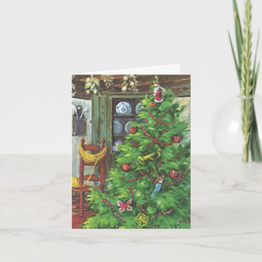 Kerstmis met Oudejaarsgroet Bedankkaart (Voorkant)