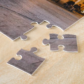 Kerstmis met paard Jigzaag Puzzle Legpuzzel (Zijkant)