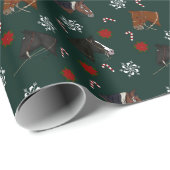 Kerstmis met paardenpest cadeaupapier (Rol Hoek)