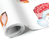 Kerstmis met Paarse cadeau Cadeaupapier (Rol Hoek)