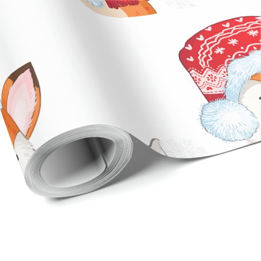 Kerstmis met Paarse cadeau Cadeaupapier (Rol Hoek)