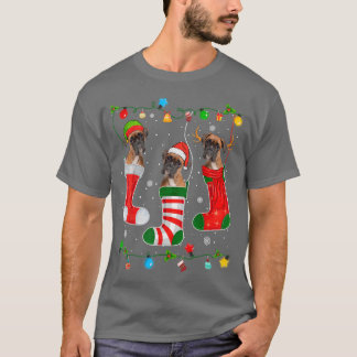 Kerstmis met Pajama Lights Boer Dog Puppy Lover T-shirt