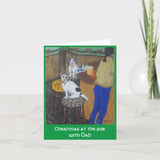 Kerstmis met pap kaart (Voorkant)