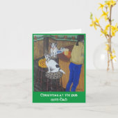 Kerstmis met pap kaart (Gele Bloem)