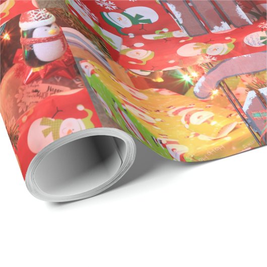 Kerstmis met papier met grote vulling (Rol Hoek)