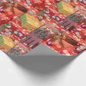 Kerstmis met papier met grote vulling (Hoek)