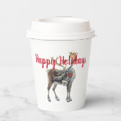 Kerstmis met papieren bekers (Achterkant)