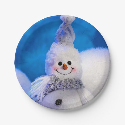 Kerstmis met papieren borden bordje (Voorkant)