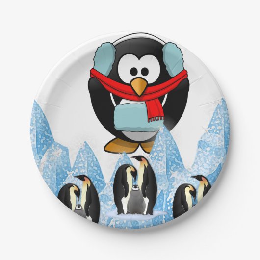 Kerstmis met papieren borden bordje (Voorkant)