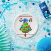 Kerstmis met papieren borden bordje (Feest)