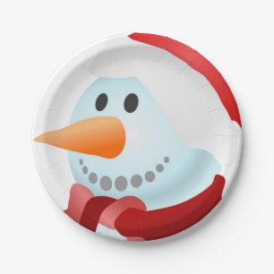 Kerstmis met papieren borden bordje
