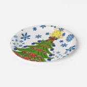 Kerstmis met papieren borden bordje (Gekanteld)