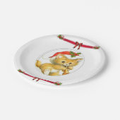 Kerstmis met papieren borden bordje (Gekanteld)