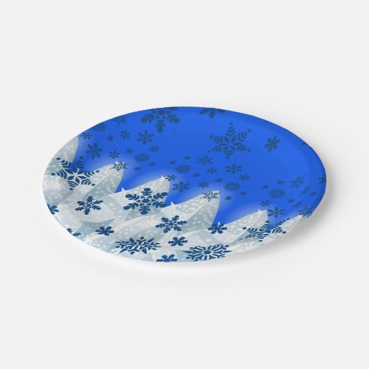 Kerstmis met papieren borden bordje (Gekanteld)