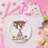 Kerstmis met papieren borden bordje (Feest)