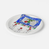 Kerstmis met papieren borden papieren bordje (Gekanteld)