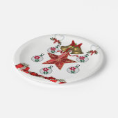 Kerstmis met papieren borden papieren bordje (Gekanteld)