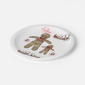 Kerstmis met papieren borden papieren bordje (Gekanteld)