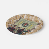 Kerstmis met papieren borden papieren bordje (Gekanteld)