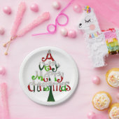 Kerstmis met papieren borden papieren bordje (Feest)