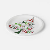 Kerstmis met papieren borden papieren bordje (Gekanteld)